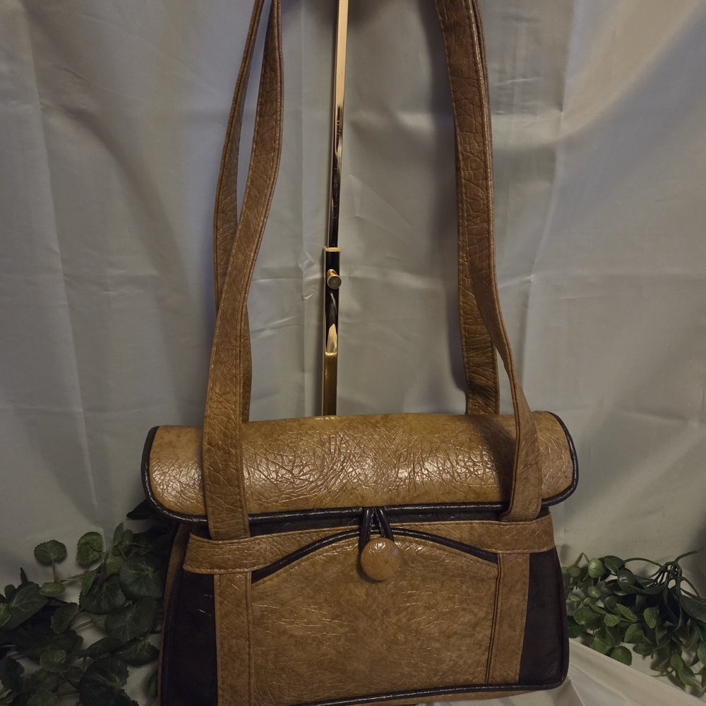 Langston’s House of Purses RARE Vintage Handmade Leather Bag Set wWallet & Pouch - Picture 8 of 14